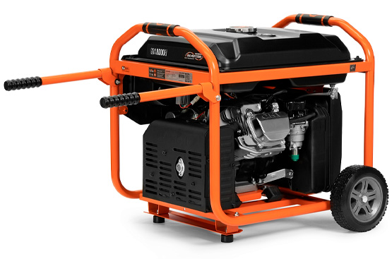 Состоит из колес, стояночных опор и складной рукоятки.